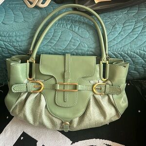 Vintage Jimmy Choo Tulita Shoulder Bag in Mint Green